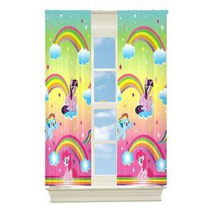 My Little Pony Rainbow Dreams Room Darkening Drapes Window Curtains 2 Pa…